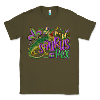 Army Green mardi saurus rex mardi gras Classic Tee - MaliasSmallBusiness