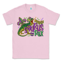 Bubblegum Pink mardi saurus rex mardi gras Classic Tee - MaliasSmallBusiness