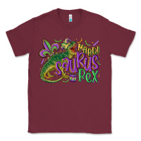 Burgundy mardi saurus rex mardi gras Classic Tee - MaliasSmallBusiness