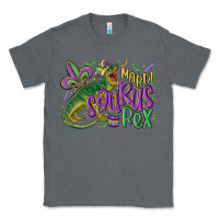 Charcoal Heather mardi saurus rex mardi gras Classic Tee - MaliasSmallBusiness