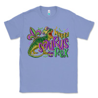 Colony Blue mardi saurus rex mardi gras Classic Tee - MaliasSmallBusiness