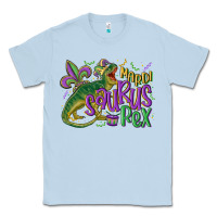 Dusty Blue mardi saurus rex mardi gras Classic Tee - MaliasSmallBusiness