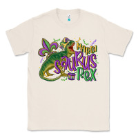 Natural mardi saurus rex mardi gras Classic Tee - MaliasSmallBusiness