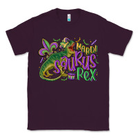 Plum mardi saurus rex mardi gras Classic Tee - MaliasSmallBusiness