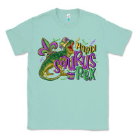 Seafoam mardi saurus rex mardi gras Classic Tee - MaliasSmallBusiness