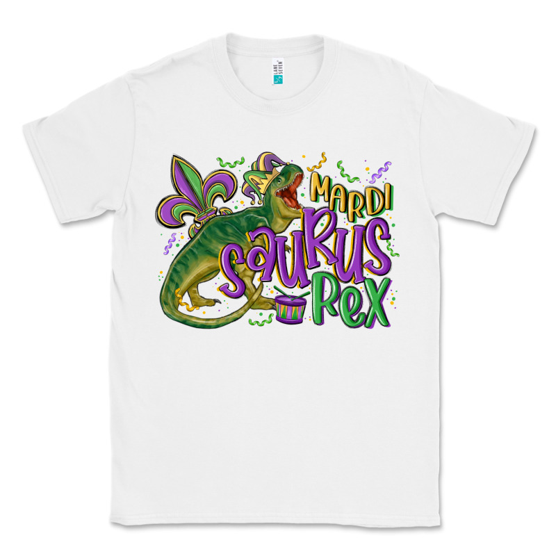 Mardi Saurus Rex Mardi Gras Classic Tee by MaliasSmallBusiness | Teevron
