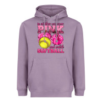 Lavender In October We Wear Pink and Watch Softball Heavyweight Hoodie - texasbilliewilder