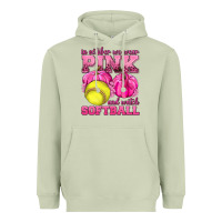 Matcha In October We Wear Pink and Watch Softball Heavyweight Hoodie - texasbilliewilder