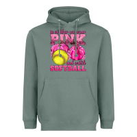 Sage In October We Wear Pink and Watch Softball Heavyweight Hoodie - texasbilliewilder