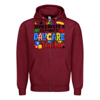Burgundy somebody's favorite daycare teacher Zipper Hoodie - Artiststas