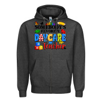 Charcoal Heather somebody's favorite daycare teacher Zipper Hoodie - Artiststas