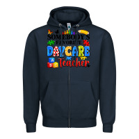 Navy somebody's favorite daycare teacher Zipper Hoodie - Artiststas