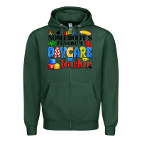 Sports Green somebody's favorite daycare teacher Zipper Hoodie - Artiststas