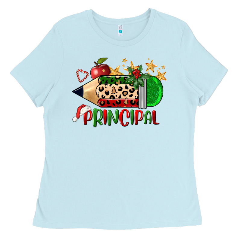 Christmas Principal Pencil Ladies Tee by FaDigitalArtStudio | Teevron