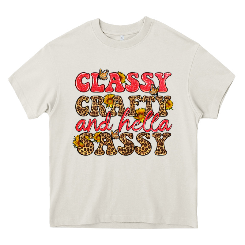 Classy Crafty And Hella Sassy Heavy Core Tee by HRA Design Shop | Teevron