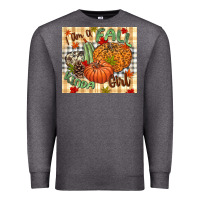 Charcoal Heather I am a Fall kinda girl pumpkin Fall Premium Sweatshirt - NancyCooperArtShop