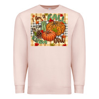 Pale Pink I am a Fall kinda girl pumpkin Fall Premium Sweatshirt - NancyCooperArtShop