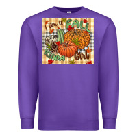 Purple I am a Fall kinda girl pumpkin Fall Premium Sweatshirt - NancyCooperArtShop