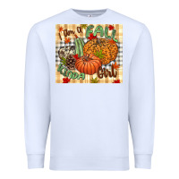 White I am a Fall kinda girl pumpkin Fall Premium Sweatshirt - NancyCooperArtShop