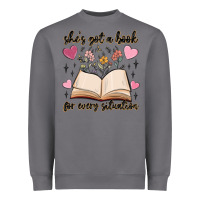 Storm she's got a book for every situation Heavyweight Sweatshirt - MaliasSmallBusiness