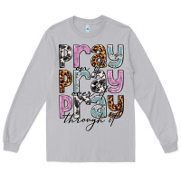 Moon Dust pray on it pray over it pray through it Long Sleeve Tee - NancyCooperArtShop