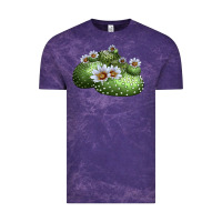 Cloud Purple blossfeldia cactus Vintage Tee - LillyAllenDesigns