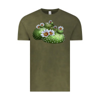 Vintage Olive blossfeldia cactus Vintage Tee - LillyAllenDesigns