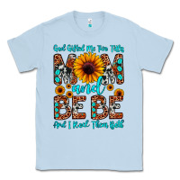 Dusty Blue god gifted me two titles mom and bebe  and i rock Classic Tee - JahusDesignShop