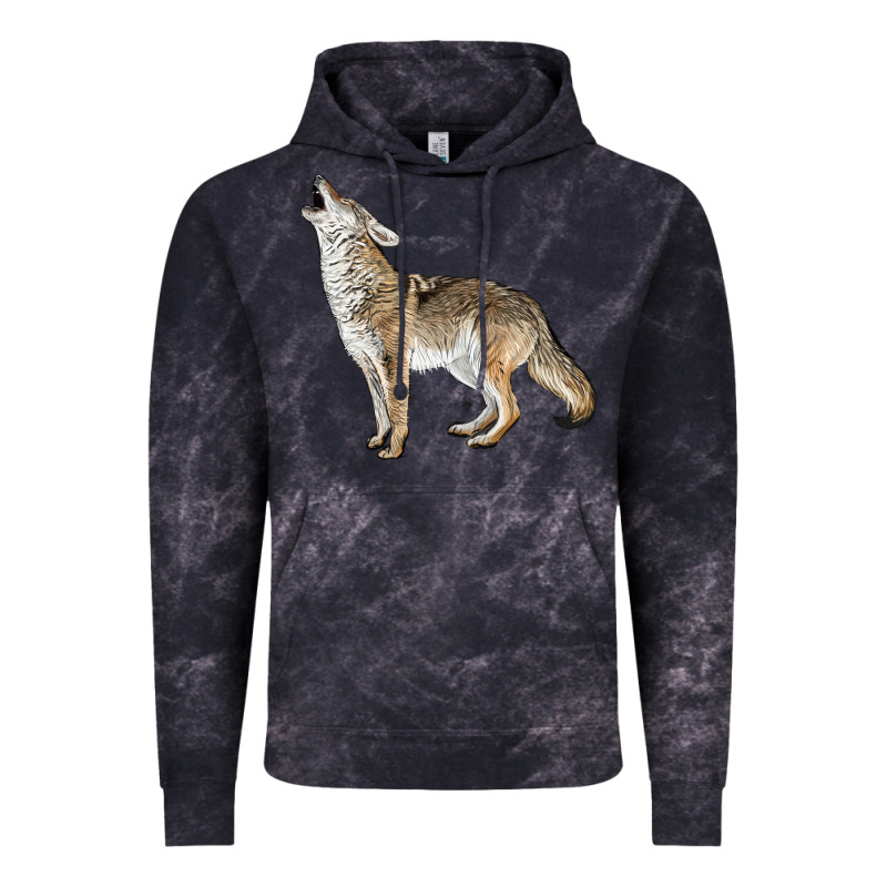 Howling Coyote Vintage Hoodie by LillyAllenDesigns | Teevron