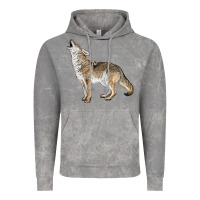 Cloud Rock Howling Coyote Vintage Hoodie - LillyAllenDesigns