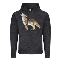 Vintage Arctic Howling Coyote Vintage Hoodie - LillyAllenDesigns