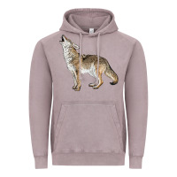 Vintage Zinc Howling Coyote Vintage Hoodie - LillyAllenDesigns