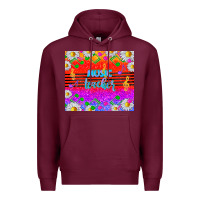 Burgundy rainbow music teacher Premium Hoodie - TumblerDesignByShophia