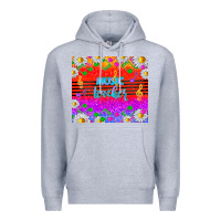 Heather Grey rainbow music teacher Premium Hoodie - TumblerDesignByShophia