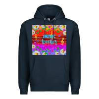 Navy rainbow music teacher Premium Hoodie - TumblerDesignByShophia