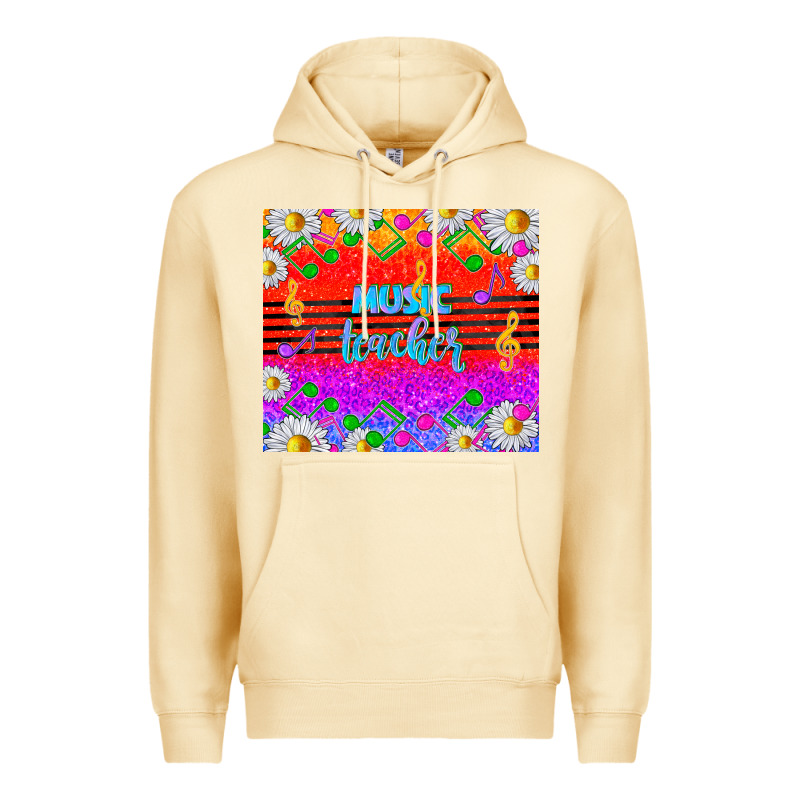 Rainbow Music Teacher Premium Hoodie by TumblerDesignByShophia | Teevron