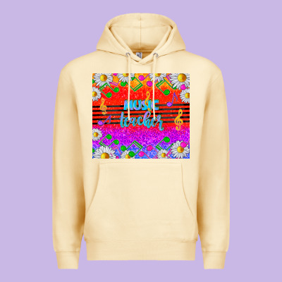 Rainbow Music Teacher Premium Hoodie Designed By Tumblerdesignbyshophia