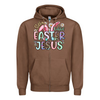 Chestnut silly rabbit easter jesus Zipper Hoodie - Artiststas