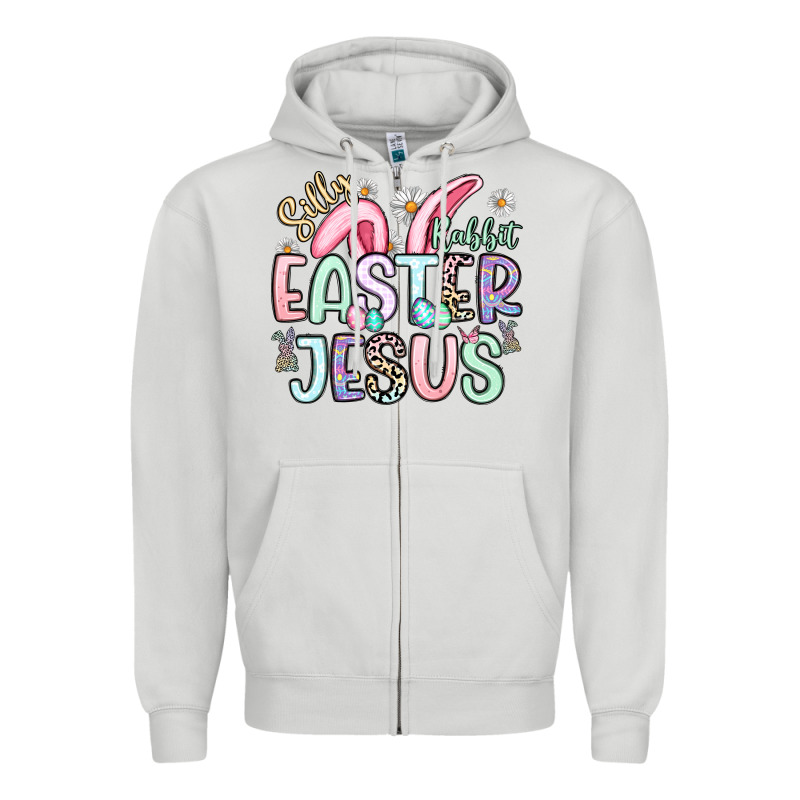 Silly Rabbit Easter Jesus Zipper Hoodie by Artiststas | Teevron
