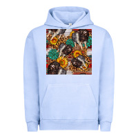 Pigment Grape Ice baby hampshire pig sunflowers seamless pattern Urban Hoodie - FaDigitalArtStudio