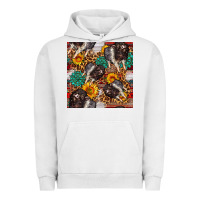 Pigment Lunar Rock baby hampshire pig sunflowers seamless pattern Urban Hoodie - FaDigitalArtStudio