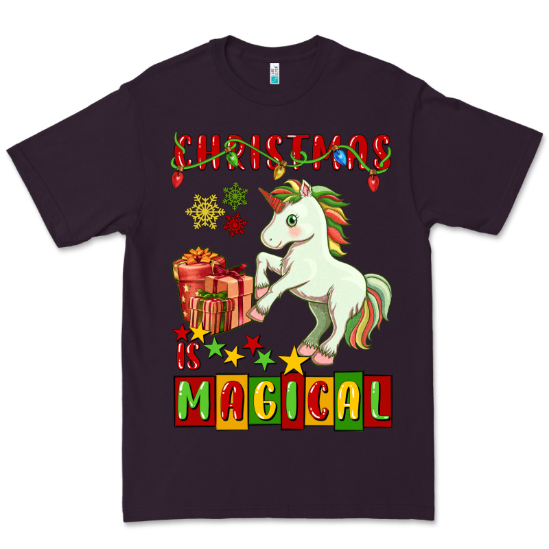 Christmas Magical Unicorn Premium Tee by FaDigitalArtStudio | Teevron