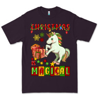 Plum christmas magical unicorn Premium Tee - FaDigitalArtStudio