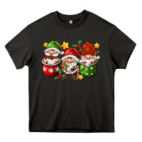 Asphalt coffee cup santa gnomies Heavy Core Tee - FaDigitalArtStudio