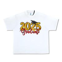 White 2025 graduate Urban Heavy Tee - MaliasSmallBusiness