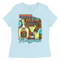 Baby Blue mama cita needs a margarita1 Ladies Tee - JahusDesignShop