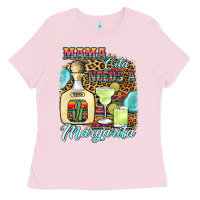 Bubblegum Pink mama cita needs a margarita1 Ladies Tee - JahusDesignShop