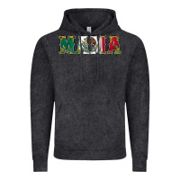 Vintage Black mexican flag mama Vintage Hoodie - Jasminsmagicworld
