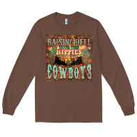 Chestnut raising hell with the hippies and the cowboys Long Sleeve Tee - NancyCooperArtShop