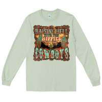 Raising Hell With The Hippies And The Cowboys Long Sleeve Tee | Teevron